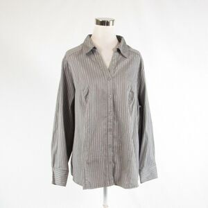 Taupe LANE BRYANT button down blouse 26